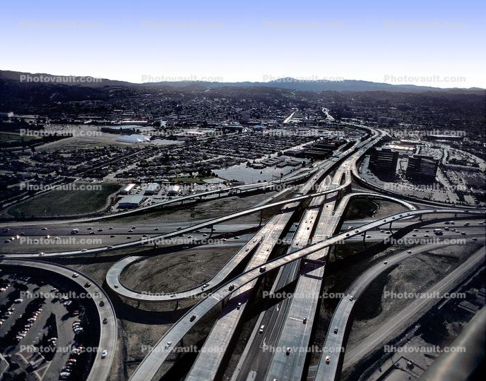 Highway 101, Highway-92 Junction, Freeway, Highway, Interstate, Road, San Mateo, California, Stack Interchange
