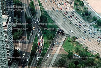Lakeshore Drive, cars, tunnel, Chicago, automobiles, vehicles