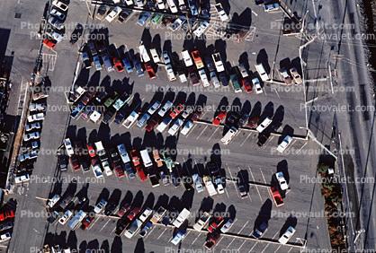 Parking Lot, Cars, shadow, Richmond