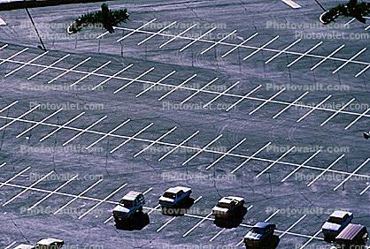 Parking, empty parking lot, parked cars, stalls, sedan, Las Vegas