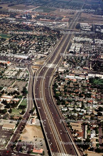 Diamond Interchange, Interstate, Orange County, California, freeway