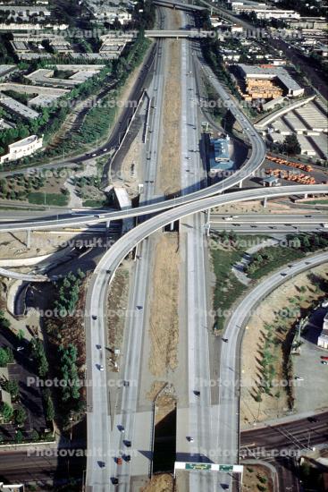 Freeway, Highway, Cloverleaf, Ribbon, Orange County, California
