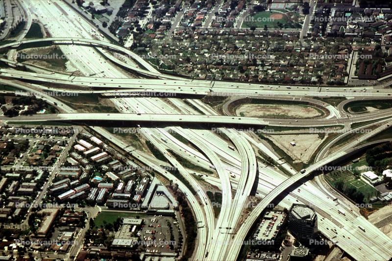 Stack Interchange, freeway, highway, Maze, tangle, overpass, underpass, Orange County