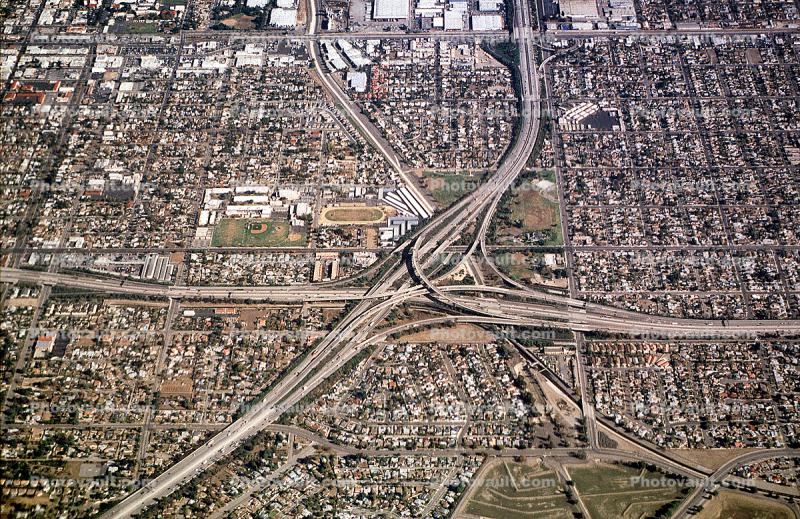 Stack Interchange, Maze, Pacoima, San Fernando Valley, California freeway