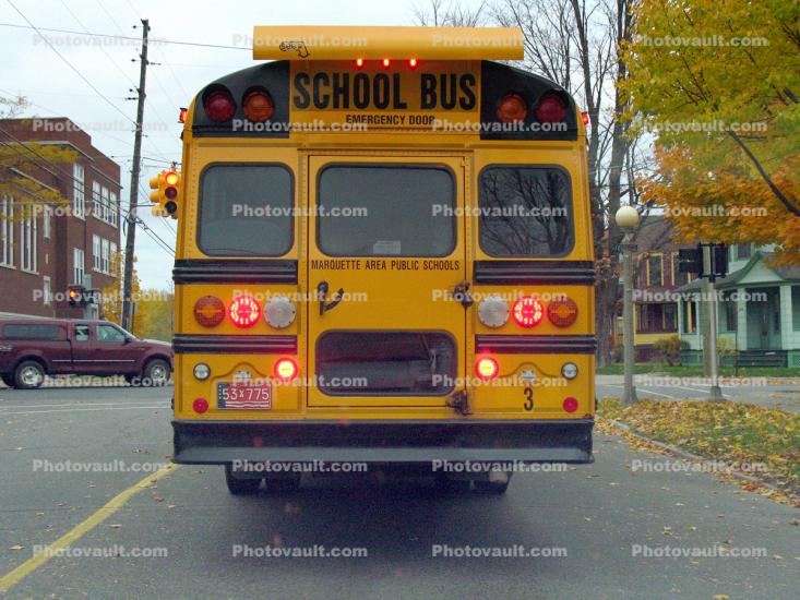 Marquette School Bus Rear