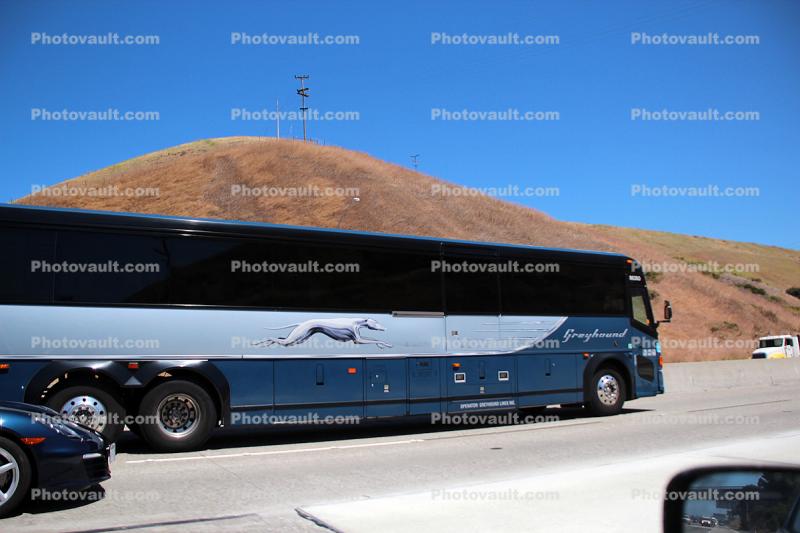 Greyhound Bus 86358, Motor Coach Industries D4505, MCI, Interstate Highway I-80, California