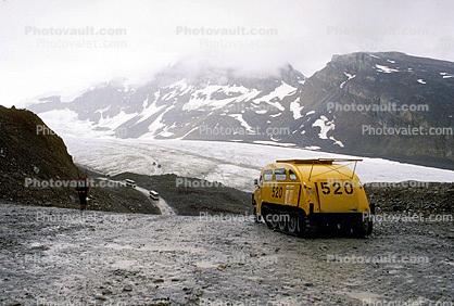 Bombardier B12 Snow Track, Half-track, Tour, off-road locomotion, Columbia Ice Glacier, Icefields, Canada