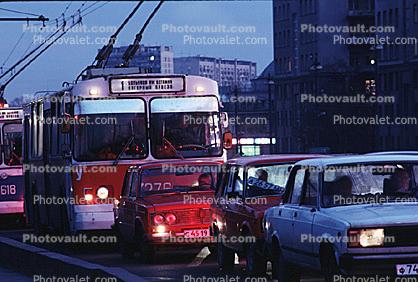 Electric Trolleybus, Car, Automobile, Vehicle