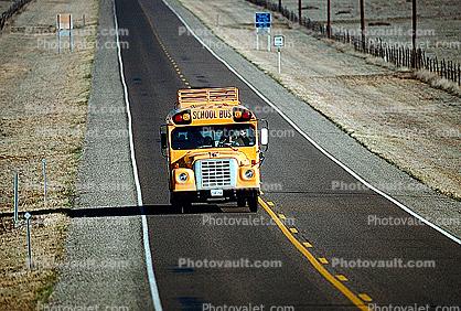 schoolbus head-on, Highway 118, Texas