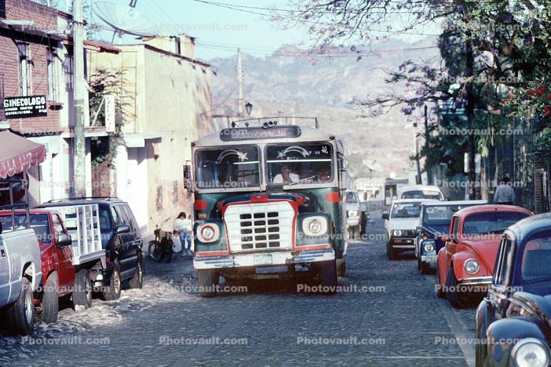 Tepoztlan, head-on, Car, Automobile, Vehicle, Morelos, Mexico