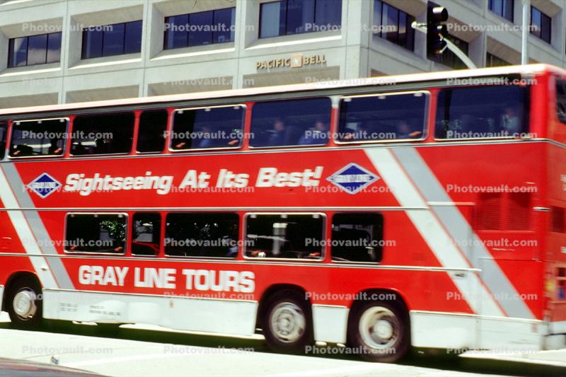Gray Line Tours, bus, double decker