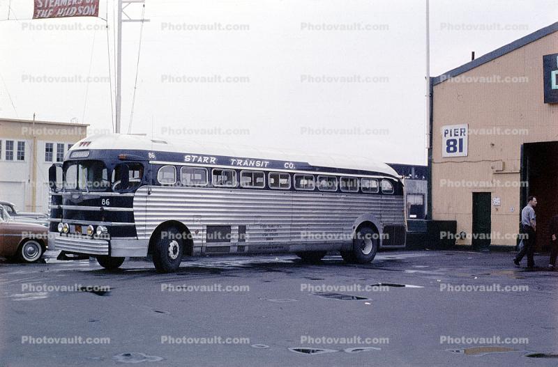 Starr Transit, Pier 81, Hudson River, New Jersey, June 1957, 1950s