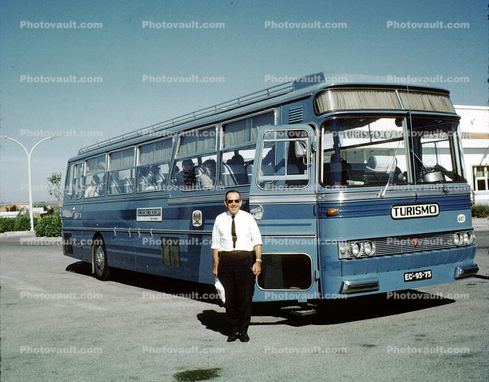 Bus Driver, Turismo, Madrid, Spain, November 1970, 1970s