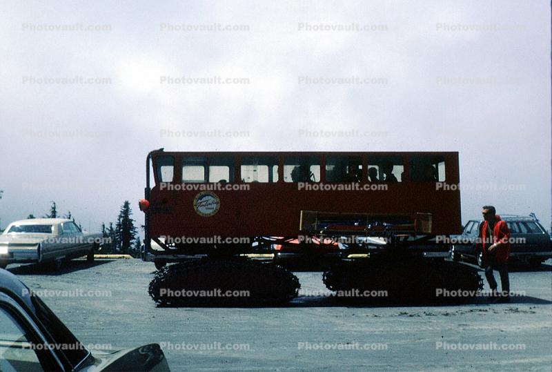 Snow Track, Snowmobile, Columbia Ice Glacier, Icefields, Canada, Tour, off-road locomotion, snow coach, 1950s