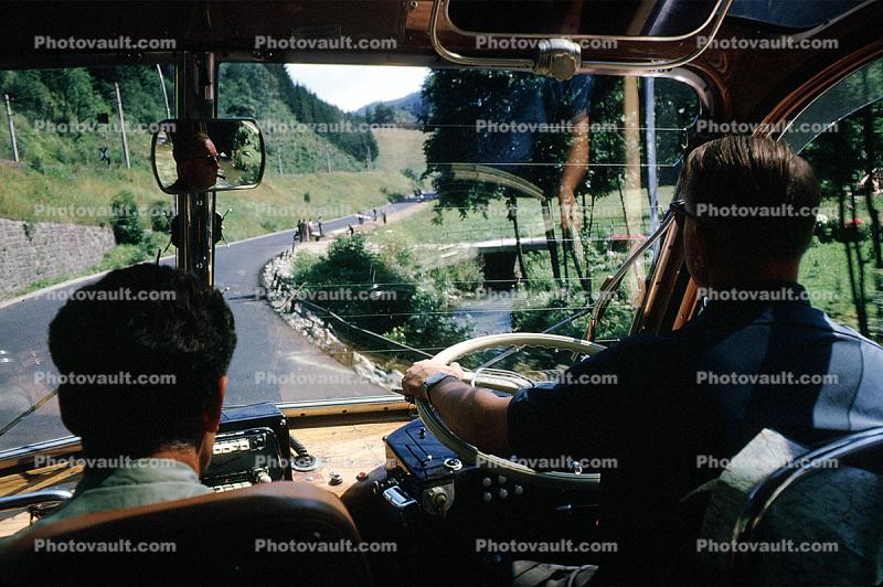 driver, driving, windshield, 1963, 1960s