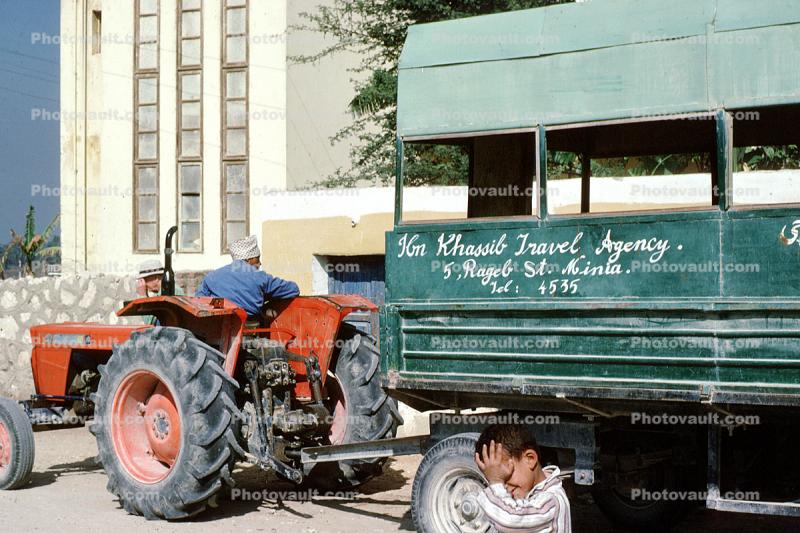 Tractor Pull, Kim Khassib Travel Agency, Tel El Armana, 1984, 1980s