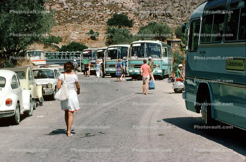 Mercedes Benz Bus, Car, Vehicle, Automobile, 1975, 1970s