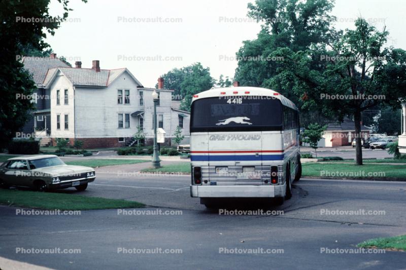 Greyhound Bus, Car, Vehicle, Automobile, 4416, 1980, 1980s