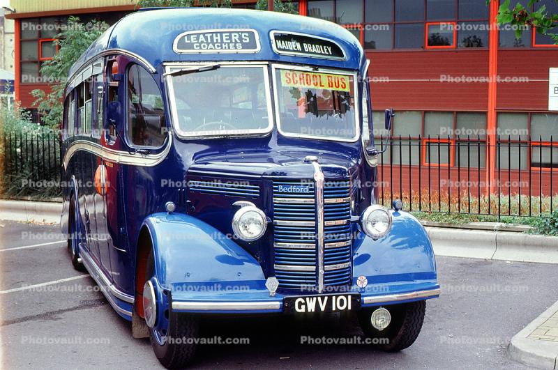 Bedford, Maiden Bradley, School Bus, GWV 101, 1950s