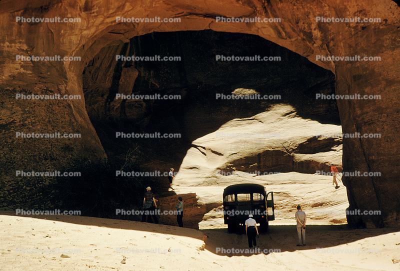 Tourist Bus in Monument Valley, 1957, 1950s