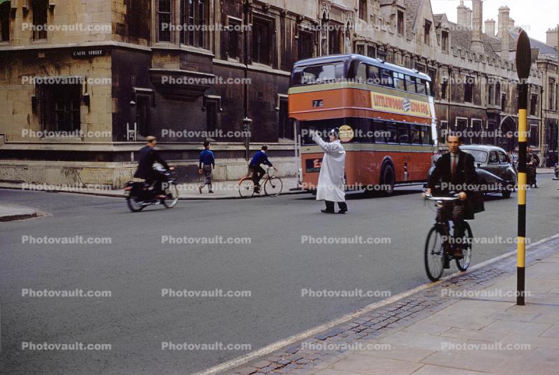 Street Scene in England, Bobby, 1950s