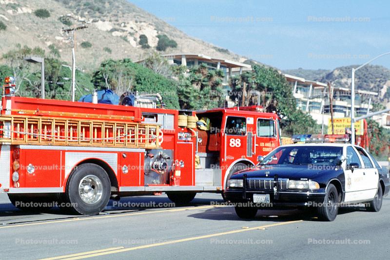 Fire Truck, Pacific Coast Highway-1, PCH