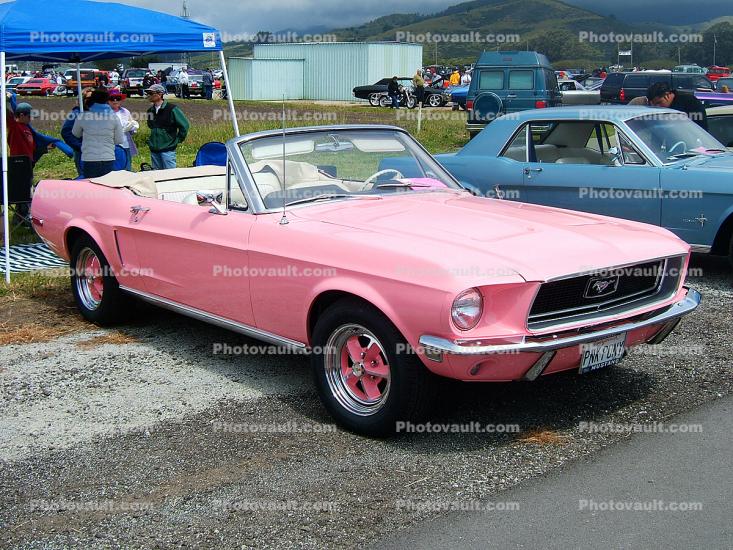 1968 Ford Mustang, Convertible, Cabriolet, 1960s, automobile