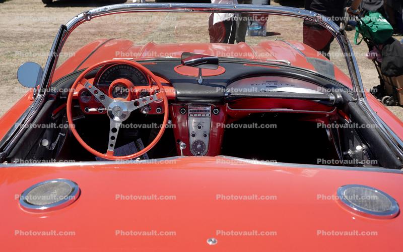 1960 Chevy Corvette Dashboard, Steering Wheel