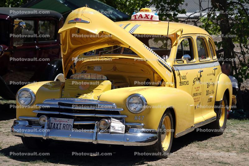 1947 Chevy Fleetmaster Taxi Cab, Checker, Chrome