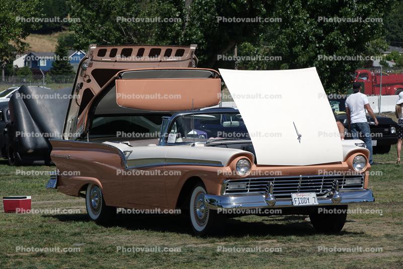 1957 Ford Fairlane, Retractable Hardtop Convertible, Skyliner, car, cabriolet