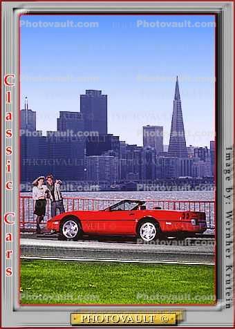 Corvette Stingray, Chevy, Transamerica Pyramid, Chevrolet, automobile