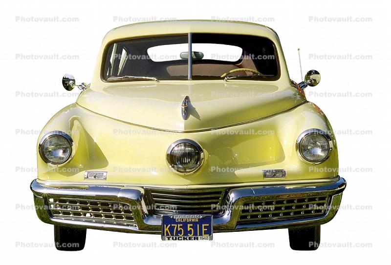 Tucker head-on, automobile, photo-object, object, cut-out, cutout