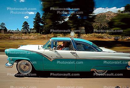 Ford Fairlane, Car, vehicle, Automobile, Winslow, Arizona