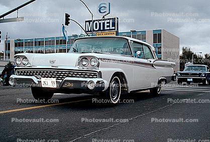 Ford, Fairlane, Motel Sign, building, 1950s