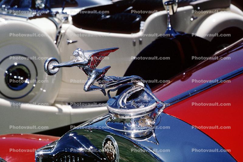 Packard Goddess of Speed Hood Ornament, chrome, shiny metal