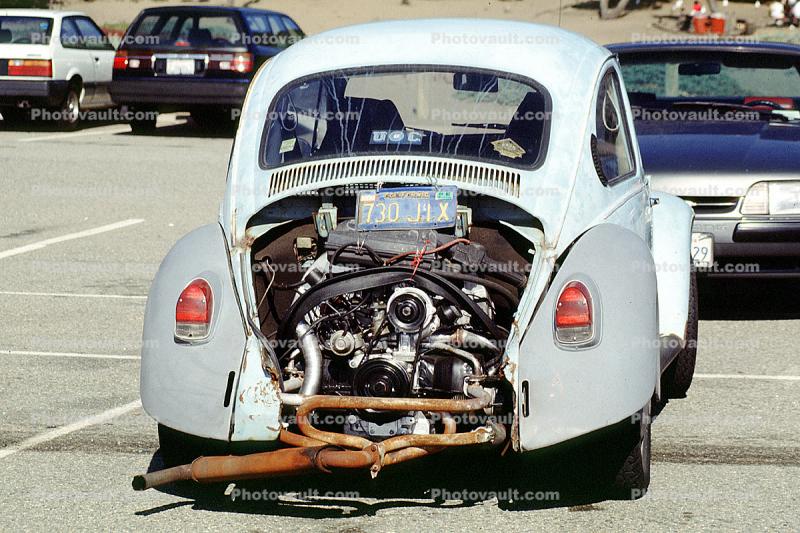 Air Cooled Engine, Motor, Pipes, VW-Bug, Volkswagen-Bug, Volkswagen-Beetle
