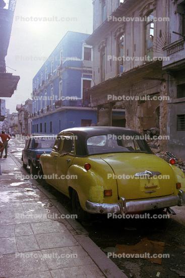 Havana roadside, Car, Automobile, Vehicle, 1950s
