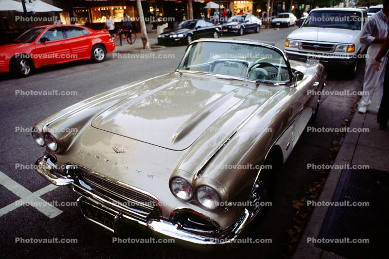 Corvette Stingray, Chevy, Chevrolet, Car, Automobile, Vehicle, 1950s