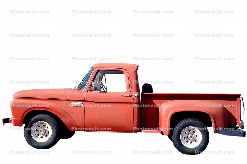 Ford, pickup truck, automobile, photo-object, object, cut-out, cutout, 1950s