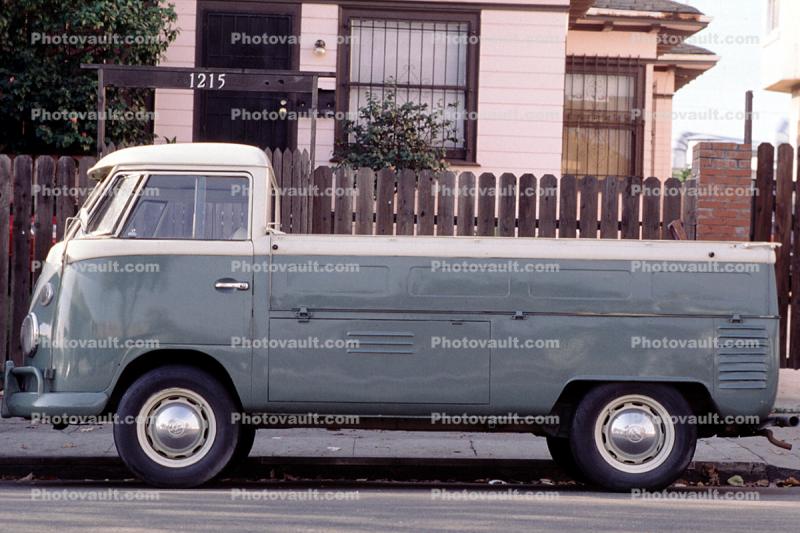 1961 Volkswagen pickup truck, VW-van, Volkswagen Van, automobile, 1950s