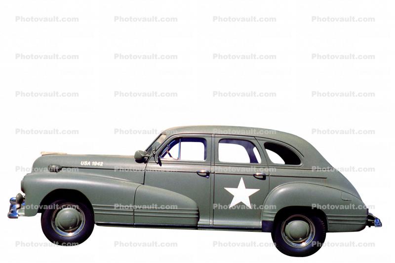 Army Staff Car, Star, automobile, 1940s, photo-object, object, cut-out, cutout