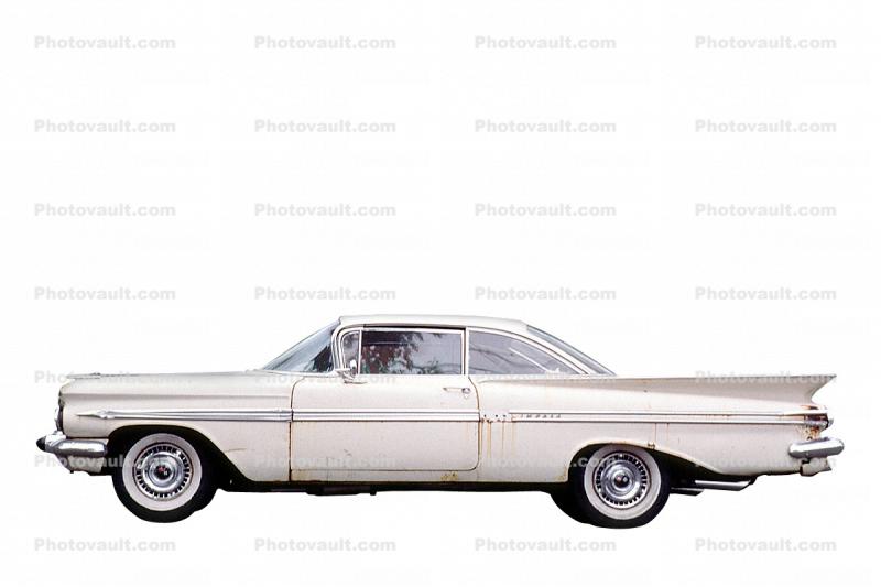 1959 Chevrolet Impala, Chevy, automobile, photo-object, object, cut-out, cutout, 1950s