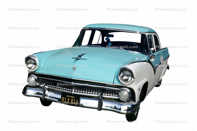 Ford Fairlane, automobile, photo-object, object, cut-out, cutout, 1950s