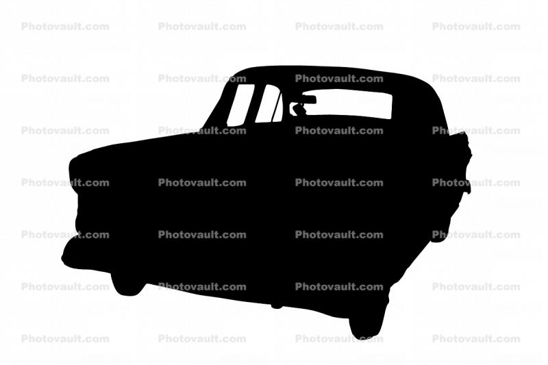 Ford Fairlane silhouette, automobile, 1950s