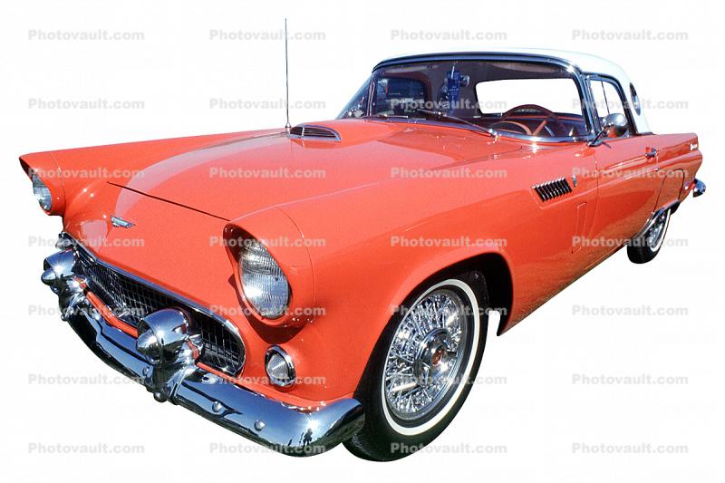 Ford Thunderbird, automobile, photo-object, object, cut-out, cutout