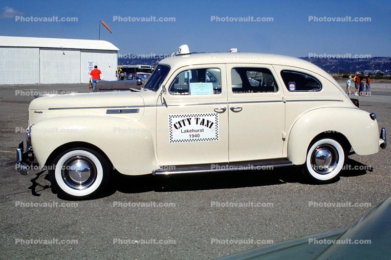 1940 City Taxi, Lakehurst, automobile, Chrysler