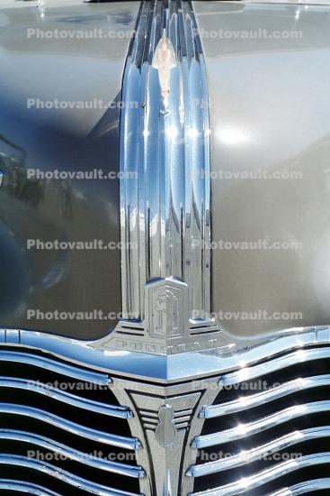 1941 Pontiac Silver Streak Hood Ornament, Pontiac V-8, 1940s