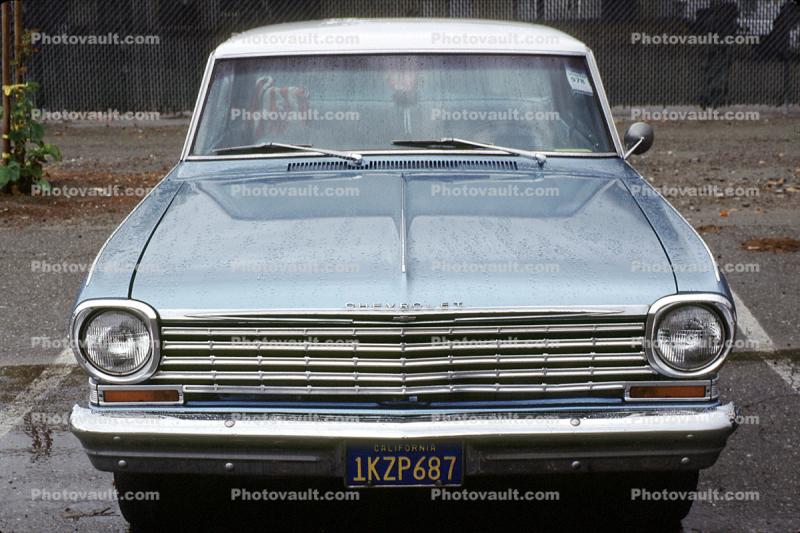 Chevrolet Nova, Chevy head-on, automobile, 1960s