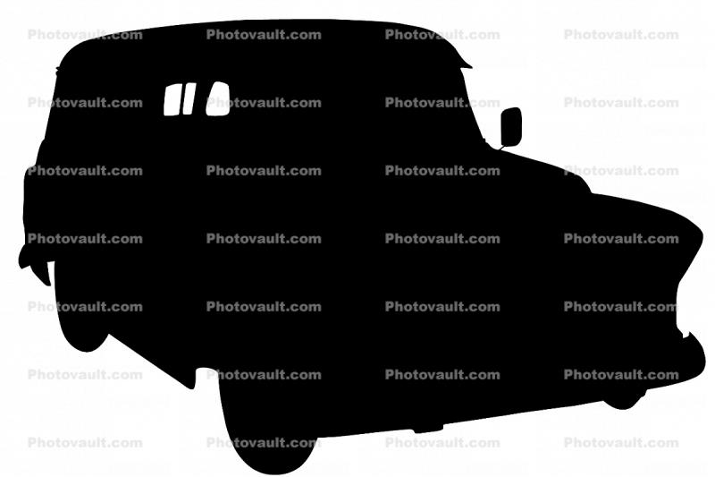1956 Chevrolet panel truck silhouette, Chevy, Chevrolet, logo, automobile, shape