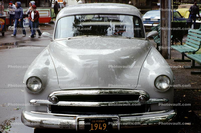 1949 head-on, automobile, 1940s